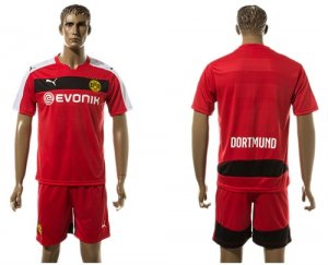 2017-18 Dortmund Red Goalkeeper Soccer Jersey