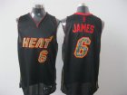 nba miami heat #6 james black[orange number][fans edition]