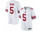 Mens Nike New York Giants #5 Davis Webb Limited White NFL Jersey