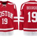 Boston University Terriers BU #19 Chris Bourque Red Stitched