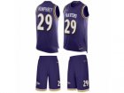 Mens Nike Baltimore Ravens #29 Marlon Humphrey Limited Purple Tank Top Suit NFL Jersey