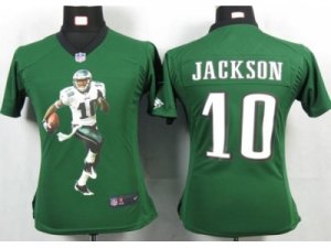 Nike Women philadelphia eagles #10 jackson green Portrait Fashion Game Jerseys