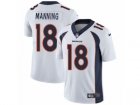 Mens Nike Denver Broncos #18 Peyton Manning Vapor Untouchable Limited White NFL Jersey