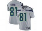 Mens Nike Seattle Seahawks #81 Nick Vannett Vapor Untouchable Limited Grey Alternate NFL Jersey