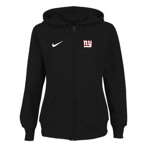 Women New York Giants Ladies Tailgater Full Zip Hoodie Black