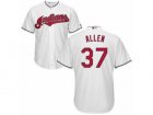 Youth Majestic Cleveland Indians #37 Cody Allen Authentic White Home Cool Base MLB Jersey