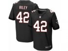 Mens Nike Atlanta Falcons #42 Duke Riley Elite Black Alternate NFL Jersey