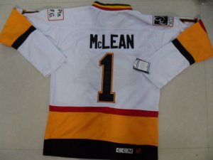 nhl vancouver canucks #1 mclean whiteorangek[ccm]