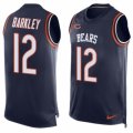 Mens Nike Chicago Bears #12 Matt Barkley Limited Navy Blue Player Name & Number Tank Top NFL Jersey