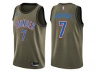 Men Nike Oklahoma City Thunder #7 Carmelo Anthony Green Salute to Service NBA Swingman Jersey