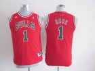 Youth nba jerseys chicago bulls #1 rose red[revolution 30 swingman]