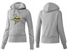 Women Minnesota Vikings Logo Pullover Hoodie-021