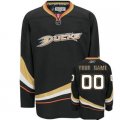 Customized Anaheim Ducks Jersey Black Home Man Hockey