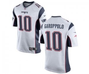 Mens Nike New England Patriots #10 Jimmy Garoppolo Game White NFL Jersey