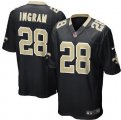 nike nfl new orleans saints #28 Mark Ingram black game jersey