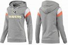 Women Baltimore Ravens Logo Pullover Hoodie-031