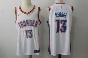 Oklahoma City Thunder #13 Paul George White Nike Jersey