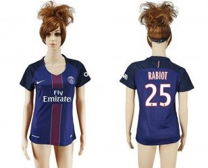 Womens Paris Saint-Germain #25 Rabiot Home Soccer Club Jersey