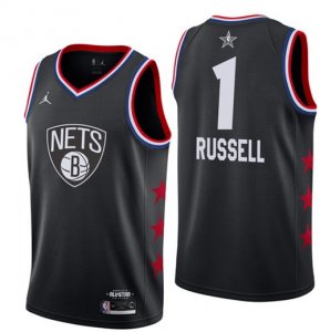 Nets #1 D\'Angelo Russell Black 2019 NBA All-Star Game Jordan Brand Swingman Jersey