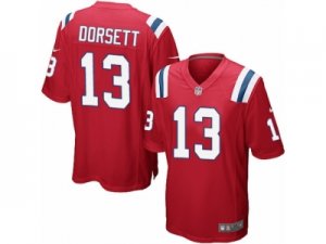 Men Nike New England Patriots #13 Phillip Dorsett Game Red Alternate NFL Jersey