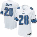 Mens Nike Detroit Lions #28 Quandre Diggs Game White NFL Jersey