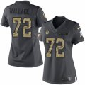 Women's Nike Pittsburgh Steelers #72 Cody Wallace Limited Black 2016 Salute to Service NFL Jersey