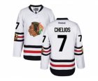 Youth Reebok Chicago Blackhawks #7 Chris Chelios 2017 Winter Classic White Stitched NHL Jersey