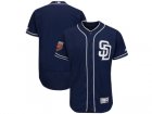 Men San Diego Padres Customized Majestic Navy 2018 Spring Training Flex Base Team Jersey