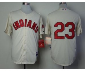 mlb jerseys cleveland indians #23 brantley cream