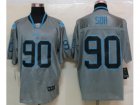 Nike NFL Detroit Lions #90 Ndamukong Suh grey Jerseys(Lights Out Elite)