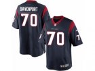 Mens Nike Houston Texans #70 Julien Davenport Limited Navy Blue Team Color NFL Jersey