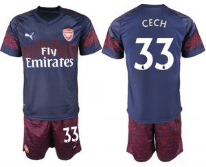 2018-19 Arsenal 33 CECH Away Soccer Jersey