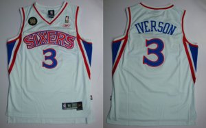 nba philadelphia 76ers #3 iverson white[red sixers][10th]