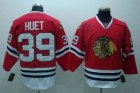 nhl chicago blackhawks #39 huet red