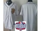 MLB San Francisco Giants Blank Cream Gold Number Jerseys(2012 World Series)