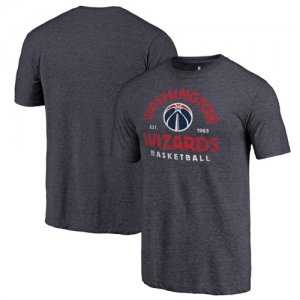 Washington Wizards Fanatics Branded Navy Vintage Arch Tri-Blend T-Shirt