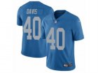 Mens Nike Detroit Lions #40 Jarrad Davis Limited Blue Alternate NFL Jersey