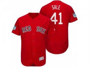 Mens Boston Red Sox #41 Chris Sale 2017 Spring Training Flex Base Authentic Collection Stitched Baseball Jersey