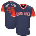 Red Sox #46 Craig Kimbrel Dirty Craig Majestic Navy 2017 Players Weekend Jersey