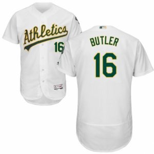 Men\'s Majestic Oakland Athletics #16 Billy Butler White Flexbase Authentic Collection MLB Jersey