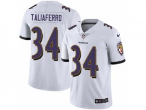 Mens Nike Baltimore Ravens #34 Lorenzo Taliaferro Vapor Untouchable Limited White NFL Jersey