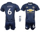 2018-19 Manchester United 6 POGBA Third Away Youth Soccer Jersey