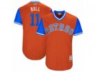 2017 Little League World Series Astros Evan Gattis #11 Bull Orange Jersey