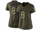 Women Nike Los Angeles Chargers #8 Drew Kaser Limited Green Salute to Service NFL Jersey