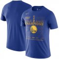 Golden State Warriors Nike 2018 NBA Finals Champions Locker Room T-Shirt Blue