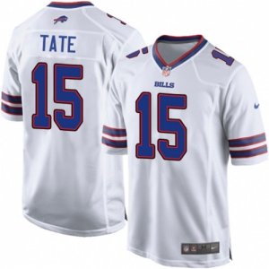 Mens Nike Buffalo Bills #15 Brandon Tate Game White NFL Jersey