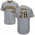 Men's Majestic Pittsburgh Pirates #28 Brandon Cumpton Grey Flexbase Authentic Collection MLB Jersey