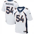 Nike Denver Broncos #54 Brandon Marshall white jerseys(Elite)