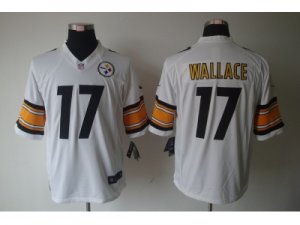 Nike NFL Pittsburgh Steelers #17 Mike Wallace White Jerseys(Limited)