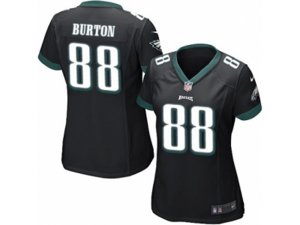 Women Nike Philadelphia Eagles #88 Trey Burton Game Black Alternate NFL Jersey